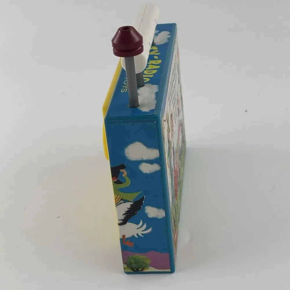 Fisher-Price Vintage TV Radio Wind Up Toy Farmer in the Dell Tested Works Retro